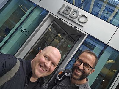 Andy and Tom at BDO, embarking on the sale process